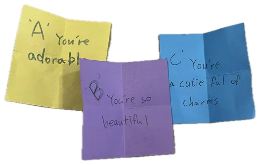 A·B·C 쪽지